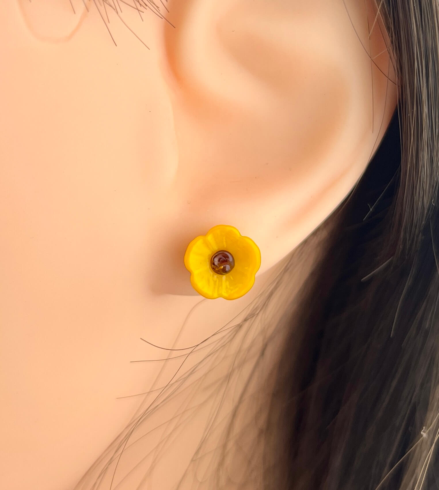 Ohrstecker Blume Zange