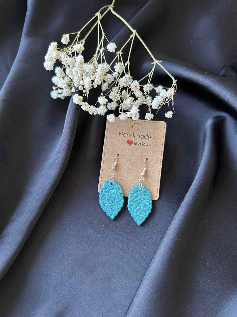 Misty Glimmer Leaves Ohrringe
