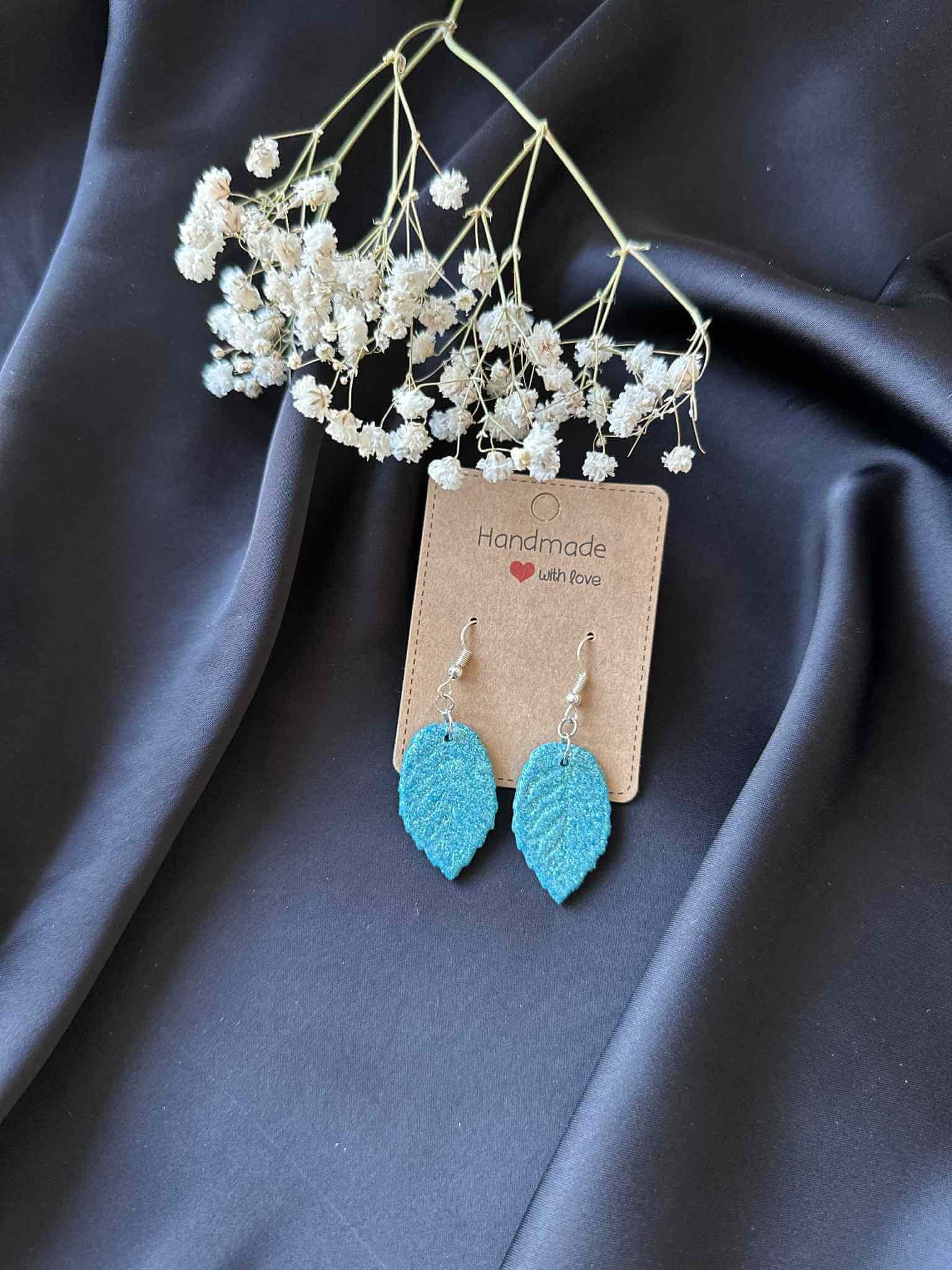 Misty Glimmer Leaves Ohrringe