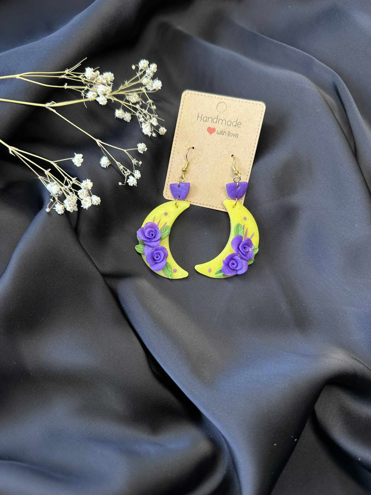 Luna Rose Glow Ohrringe - RotLila - Image 2