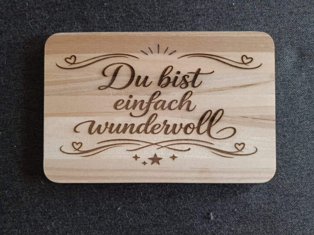 Schneidbrett mit Graveur