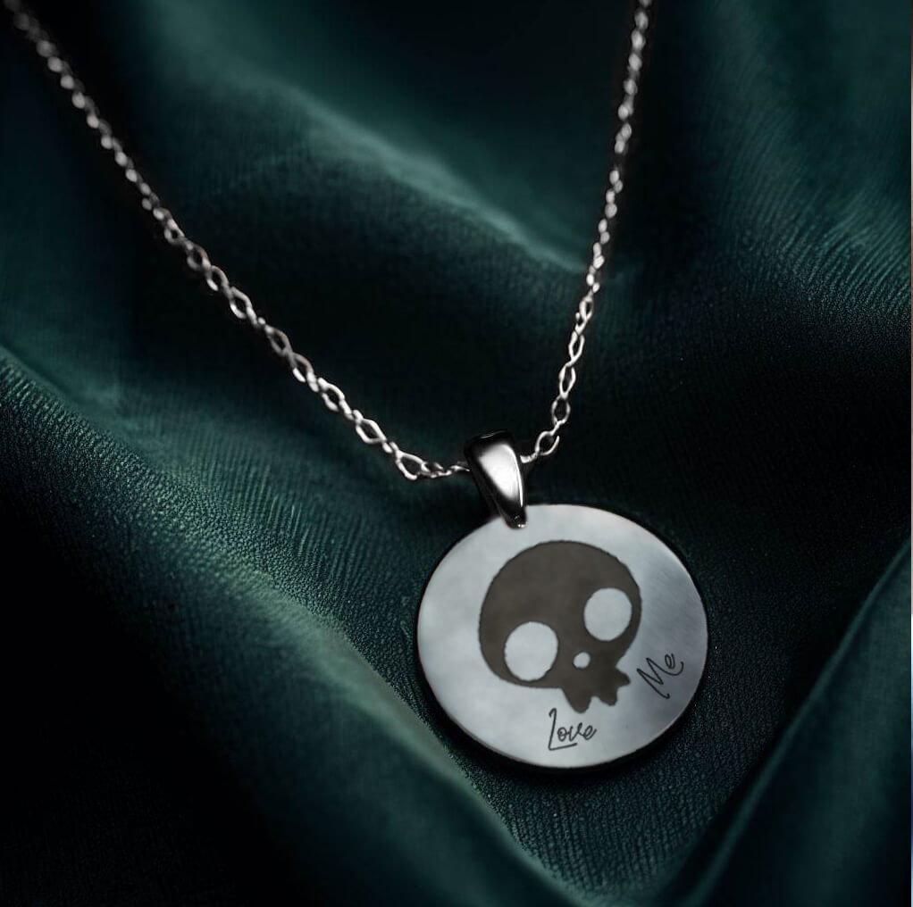 Kindermotiv Anhänger aus Edelstahl mit Kette. Durchmesser: 30mm - Image 8