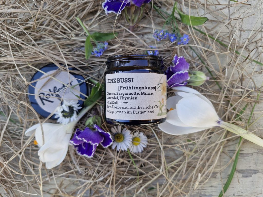 Duftkerze „Lenz Bussi“ im 60ml Glas