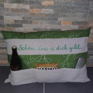 TV Kissen Schön, dass es dich gibt.