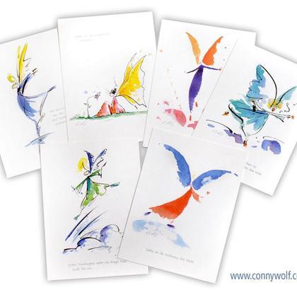 Engel Set - Alle Postkarten