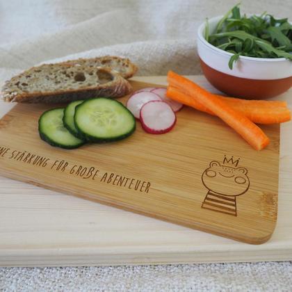 Jausenbrett Kinder (Motiv Frosch)