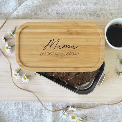 Mama du bist wunderbar... Brotdose für Mama