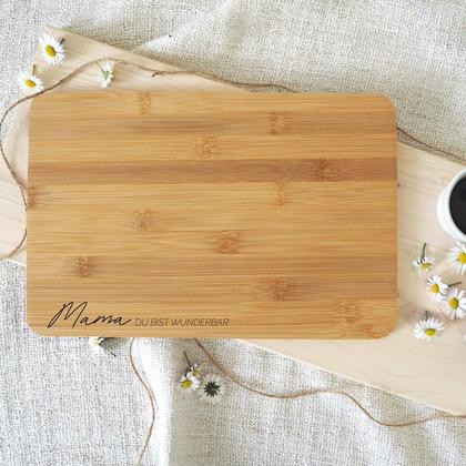 Mama du bist wunderbar... Kuchenbrett mit besonderer Botschaft