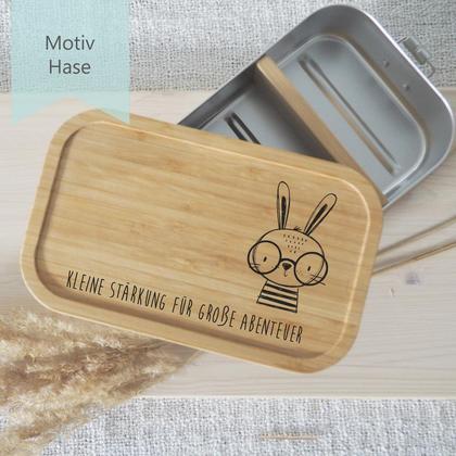 Brotdose groß Kinder (Motiv Hase) - Image 3