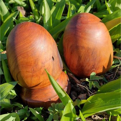 "Dinosaurier" Eier Holzei Dekoration Kirsche