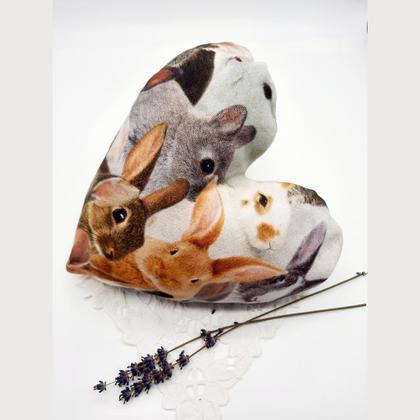 Lavendelkissen in Herzform