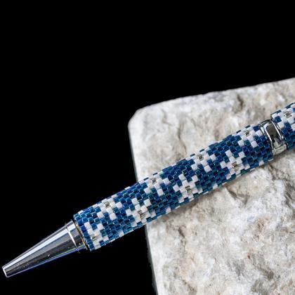 Kugelschreiber mit Glasperlen "Schneeflocke" - Image 2