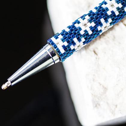 Kugelschreiber mit Glasperlen "Schneeflocke" - Image 3
