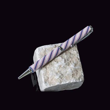 Kugelschreiber mit Glasperlen "Spirale"