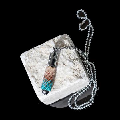 Aromaanhänger mit Glasperlen "Meeresbrise"