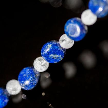 Halskette Lapislazuli - Bergkristall - Image 3