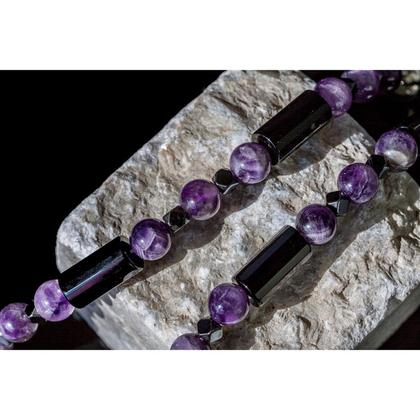 Halskette Amethyst/Onyx/Hämatit - Image 2