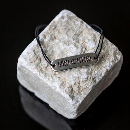 Armbändchen "Gone Offline" 36x10mm