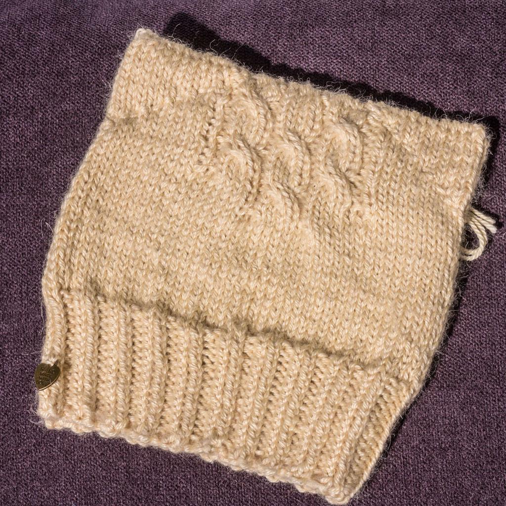 Alpaka Kittyhat für Kinder hellgelb