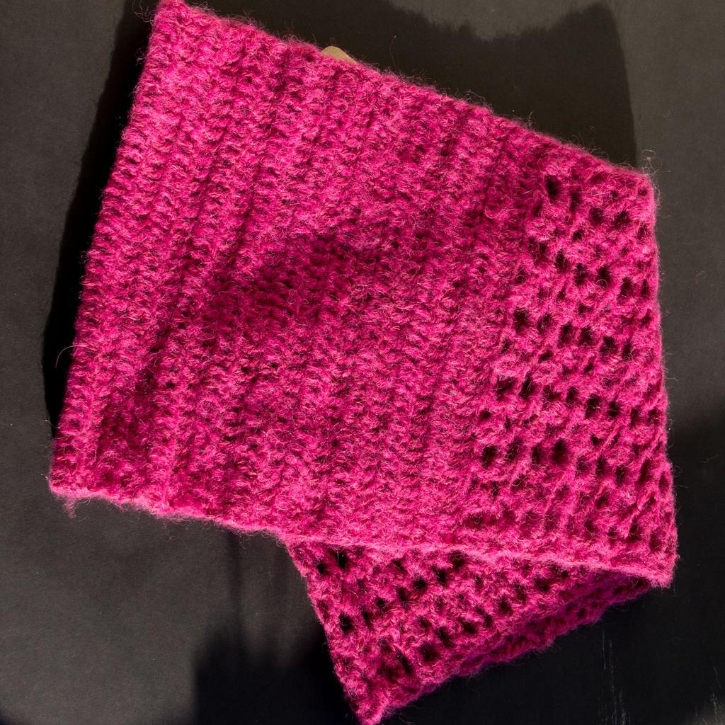 Alpaka Loop-Schal violettrot