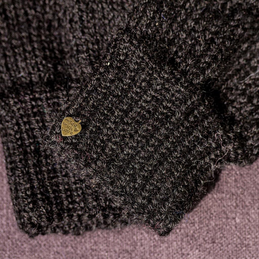 Alpaka Handstulpen schwarz - Image 2