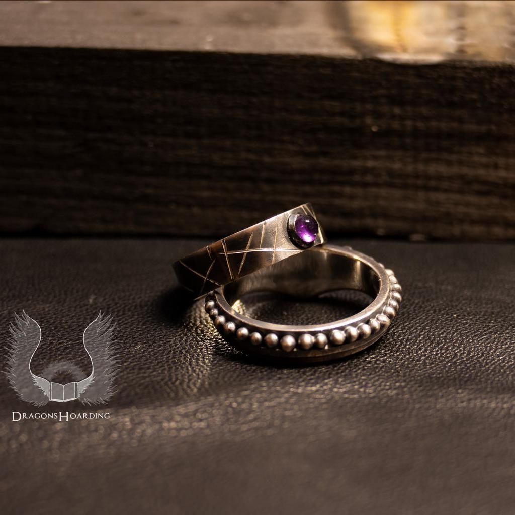 Silberring mit Amethyst
