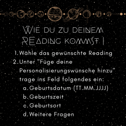 BIRTH CHART READING I 1 Stunde Astrologische Interpretation I - Image 2