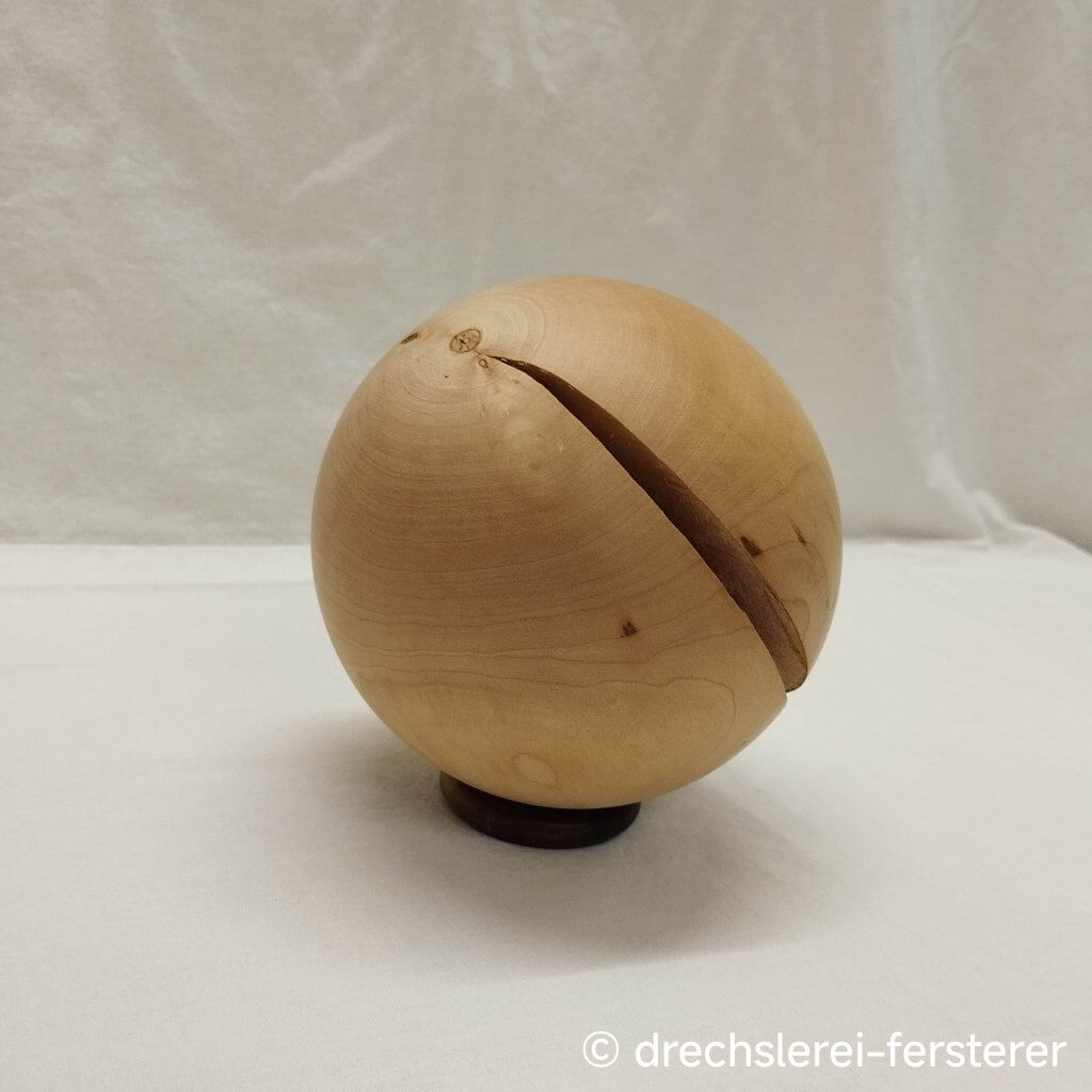 Deko Kugel Apfelholz