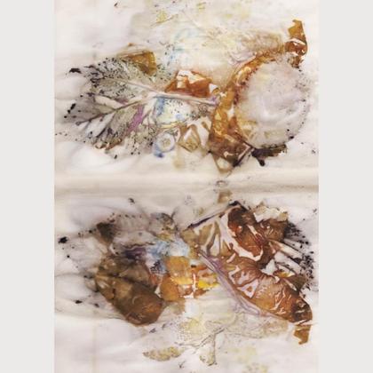 Eco Print- Grußkarten, 4 Motive - Image 3