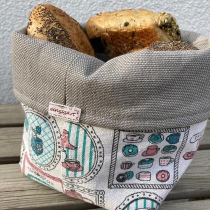 Textil Brotkorb Utensilo aus Stoff "Café"