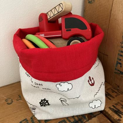 Textil Aufbewahrung Utensilo aus Stoff "Meer"