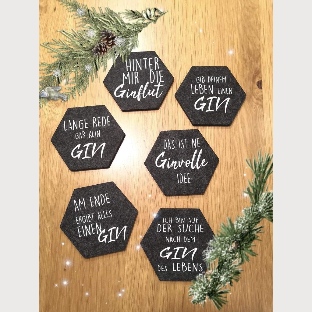 Glasuntersetzer "Gin"