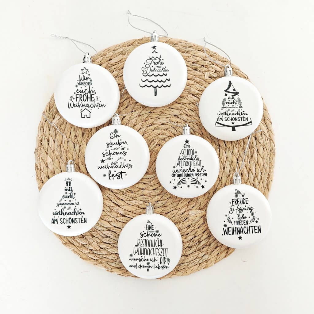 Weihnachtskugeln 8er Set