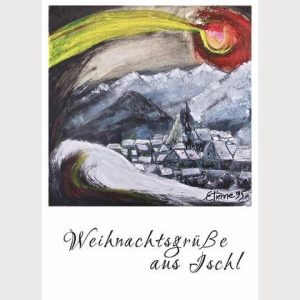 Billet Kunstdruck "Weihnachtsgrüße aus Ischl"