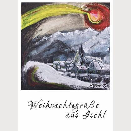 Billet Kunstdruck "Weihnachtsgrüße aus Ischl"