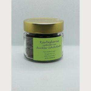 Kürbiskerne mit dunkler Schokolade