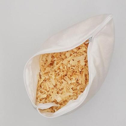 Kissen "Eule" mit Zirbenfüllung, 28 cm x 28cm, beige - Image 3