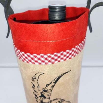 Flaschentasche "Steinbock" rot - Silvester feiern mit Stil - Image 2