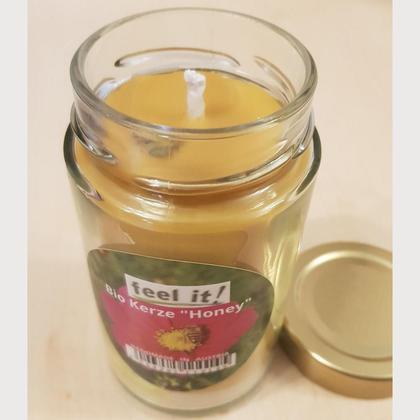 Bio Kerze "Honey" im Glas