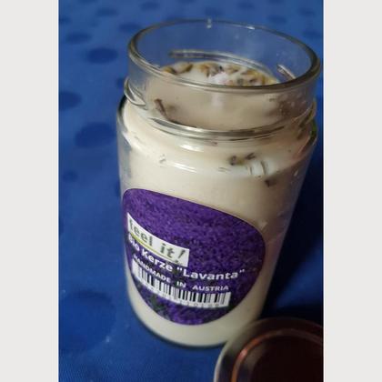Bio Kerze "Lavanta" im Glas