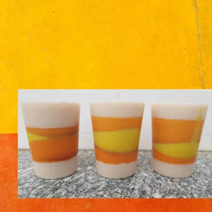 Bio Kerze "Orange Fruit 2" - Image 2