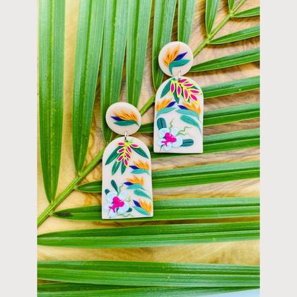 tropical //selbstgemachte Ohrringe -Unikate -Modeschmuck #-Handarbeit - Image 2