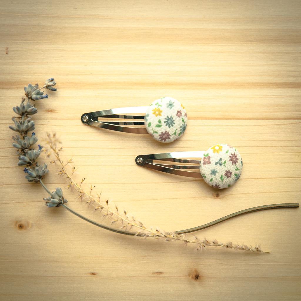 Blumen Haarspangen - 2er Set