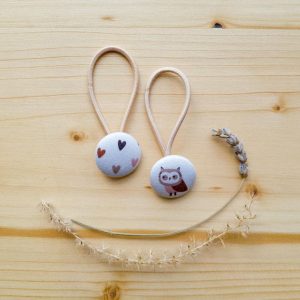 Eule & Herzen Haargummis - 2er Set