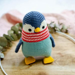 Gehäkelter Pinguin Humboldt aus Bio Baumwolle