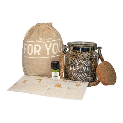 Baumbart Duftglas Set, 5 ml äth. Öl, Booklet mit Geschichte, Geschenksbeutel - Image 2