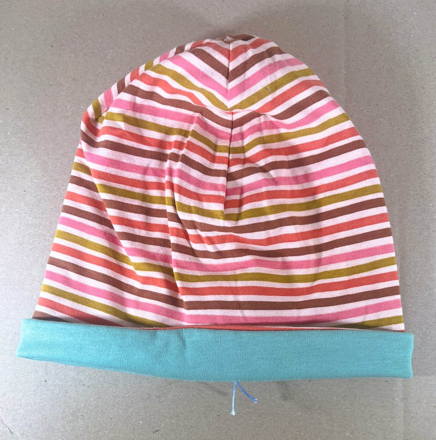 Wendehaube rosa mit Streifen - Image 4