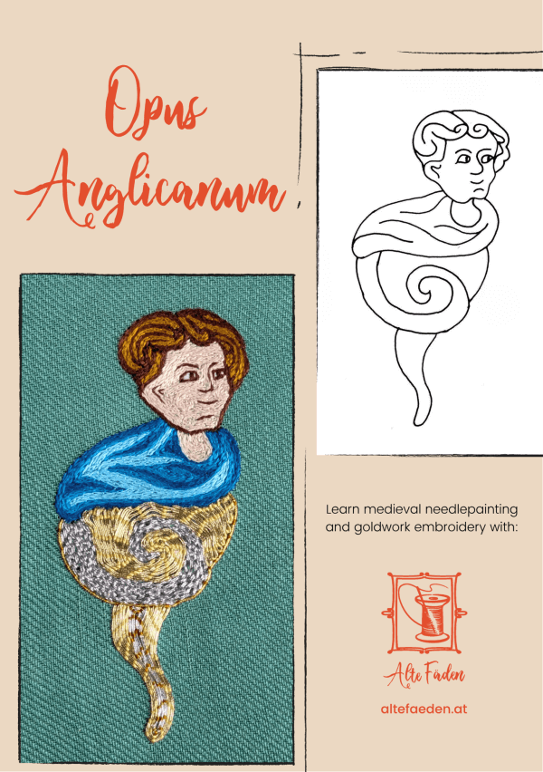 PDF-Stickmuster "Lerne mittelalterliche Gold- & Seidenstickerei"