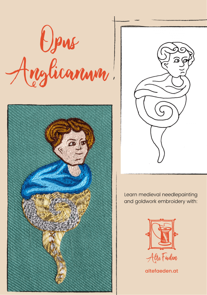 PDF-Stickmuster "Lerne mittelalterliche Gold- & Seidenstickerei"