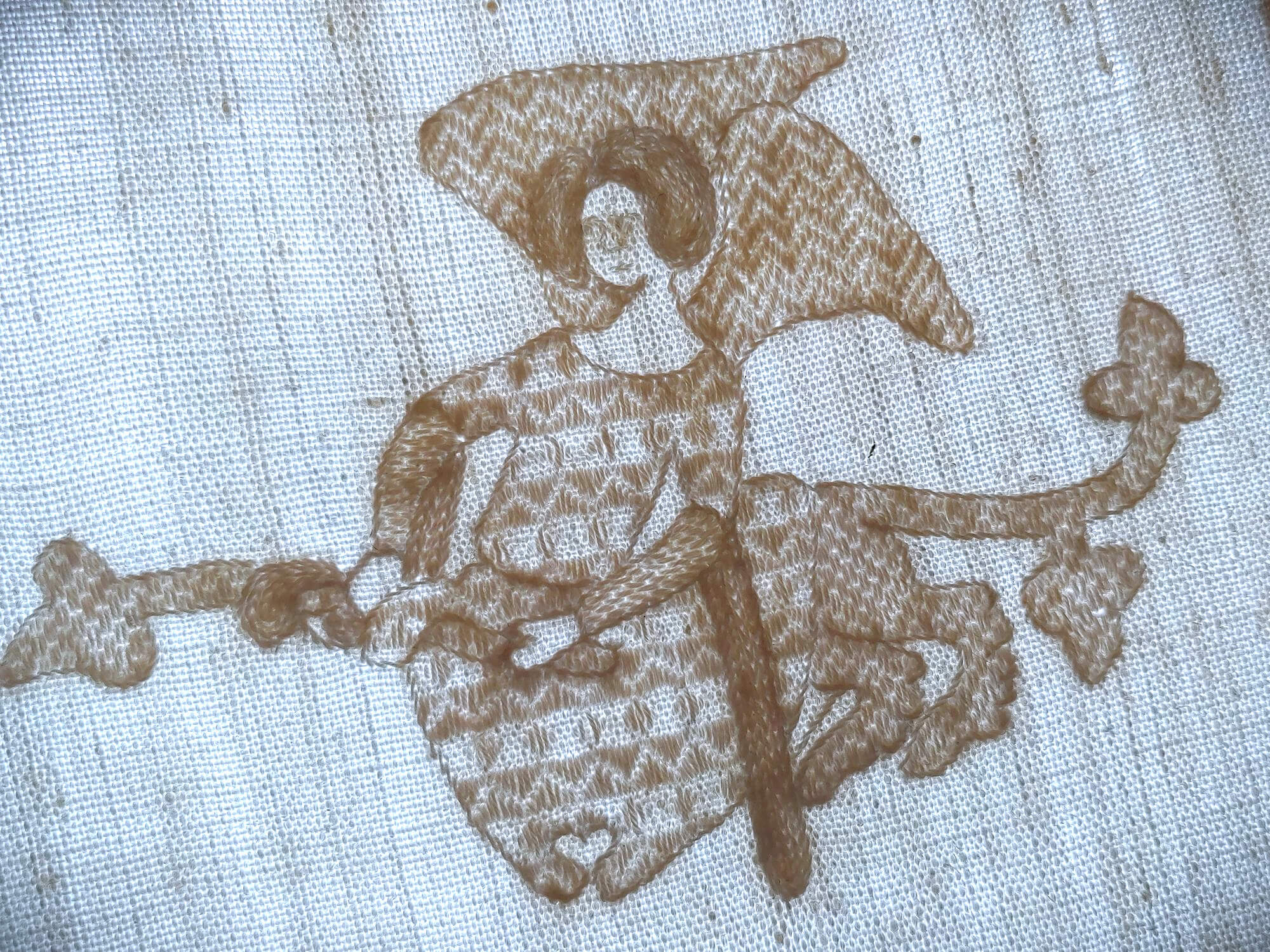 DIY-Kit „Opus Teutonicum – mittelalterliche Weißstickerei“ / DIY set "medieval whitework" - Image 2